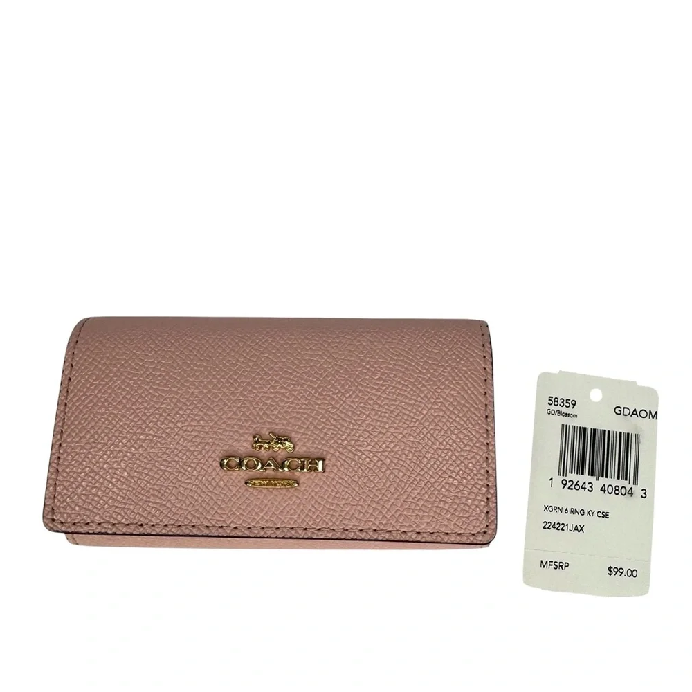 Coach Pink 6 Key Ring Holder - Picture 2 of 11